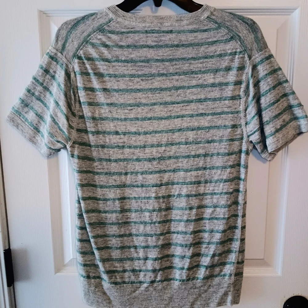 Bonobos Mens Linen Heathered Striped Henley - Picture 4 of 5